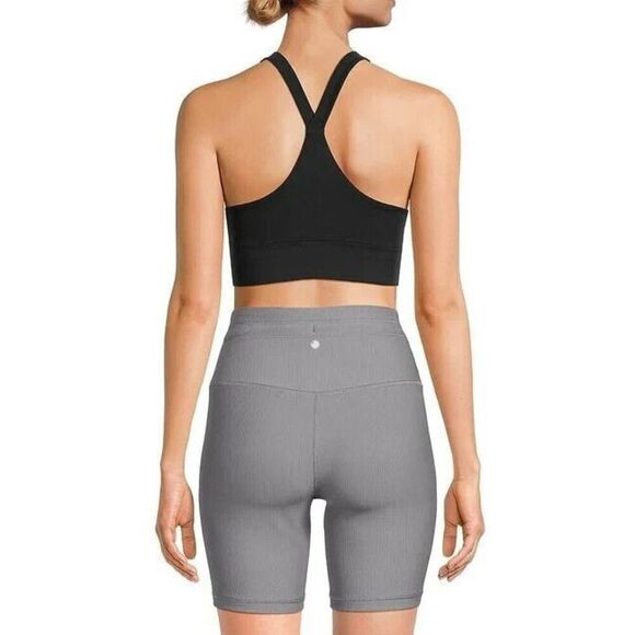 Natori Impulse Racerback Sports Bra Women's Medium Black Wire Free Scoop Neck - Picture 2 of 12